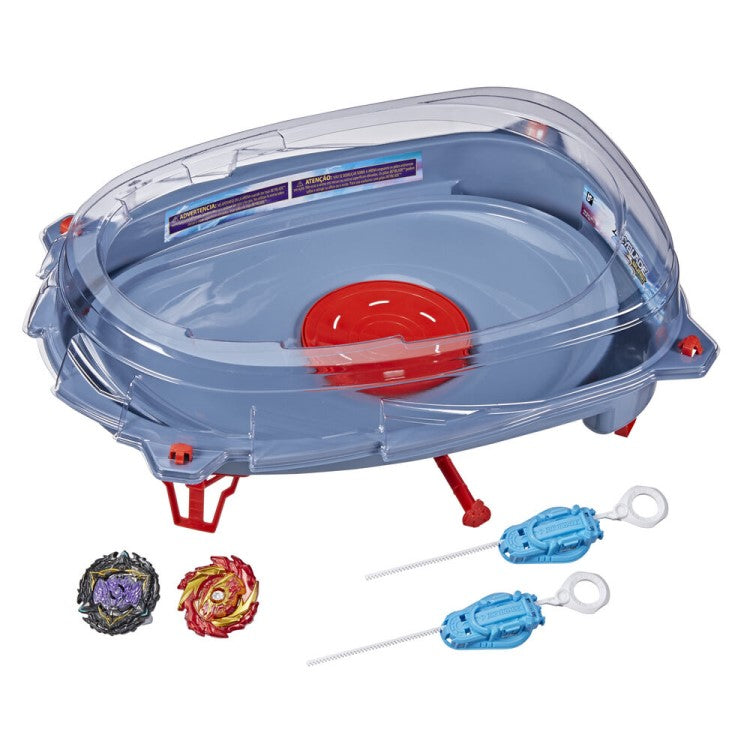 Arène et toupies Beyblade du set de combat attaque motorisée