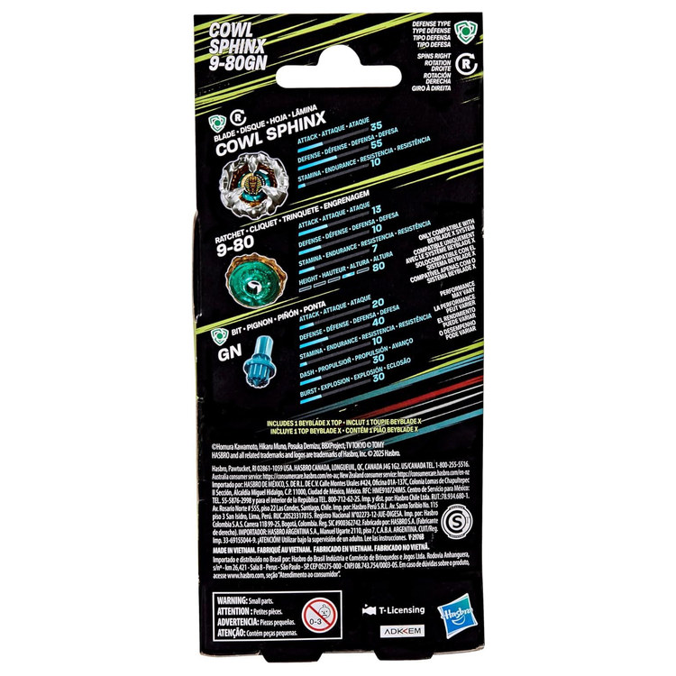 Hasbro Beyblade X Cowl Sphinx